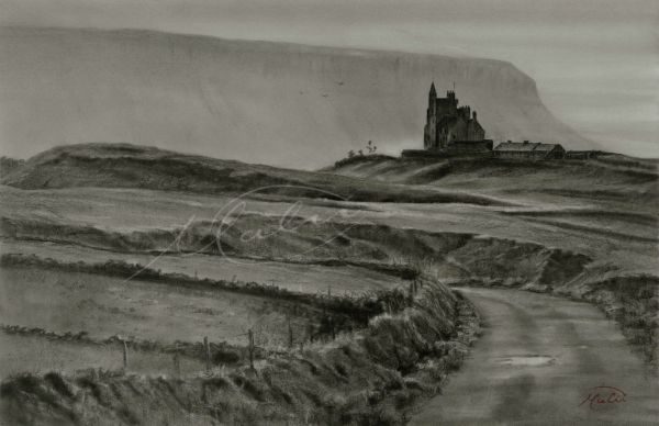 Charcoal Drawing Classiebawn Mullaghmore